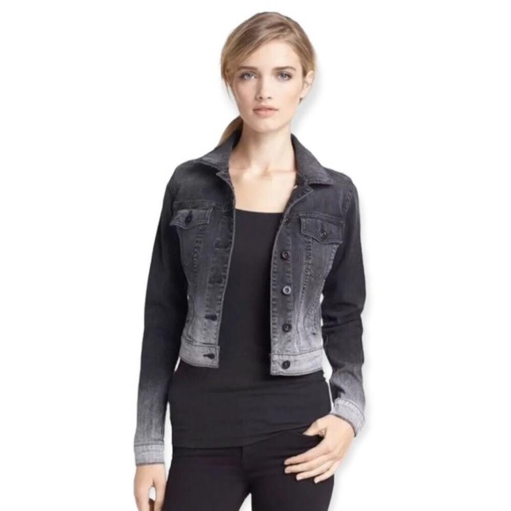 VINCE Parker Ombre Denim Jacket Sz Sm